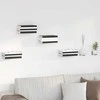 Plūduriuojanti lentyna 24 pcs Juodas 6 x 10,8 x 6,6 cm