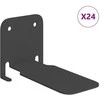 Plūduriuojanti lentyna 24 pcs Juodas 6 x 10,8 x 6,6 cm