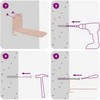 Nemoki plaukiančia lentyna 24 vnt. Rožinė 6 x 11 x 6,5 cm