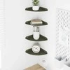 Plūduriuojanti lentyna 4 pcs Alyvuogių žalia 18 x 18 x 2 cm