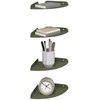 Plūduriuojanti lentyna 4 pcs Alyvuogių žalia 18 x 18 x 2 cm