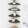 Plūduriuojanti lentyna 4 pcs Alyvuogių žalia 24 x 24 x 2 cm