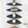 Plūduriuojanti lentyna 4 pcs Antracitas 30 x 30 x 2 cm