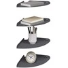 Plūduriuojanti lentyna 4 pcs Antracitas 24 x 24 x 2,3 cm