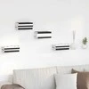 Plūduriuojanti lentyna 4 pcs Baltas 6 x 10,8 x 6,6 cm