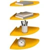 Plūduriuojanti lentyna 4 pcs Garučių geltona 30 x 30 x 2 cm