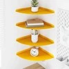 Plūduriuojanti lentyna 4 pcs Garučių geltona 30 x 30 x 2 cm