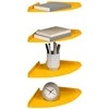 Plūduriuojanti lentyna 4 pcs Garučių geltona 24 x 24 x 2 cm