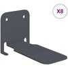 Plūduriuojanti lentyna 8 pcs Antracitas 6 x 10,8 x 6,6 cm