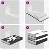 Plūduriuojanti lentyna 8 pcs Baltas 6 x 10,8 x 6,6 cm