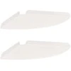 Plūduriuojanti lentyna su lentyna 2 pcs Baltas 30 x 30 x 2 cm