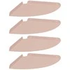 Plūduriuojanti lentyna su lentyna 4 pcs Rožinė 30 x 30 x 2 cm