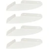 Plūduriuojanti lentyna su lentyna 4 pcs Baltas 18 x 18 x 2 cm