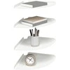 Plūduriuojanti lentyna su lentyna 4 pcs Baltas 30 x 30 x 2 cm