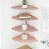 Plūduriuojanti lentyna su lentyna 4 pcs Rožinė 30 x 30 x 2 cm