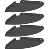 Plūduriuojanti lentyna su lentyna 4 pcs Juodas 24 x 24 x 2 cm