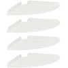 Plūduriuojanti lentyna su lentyna 4 pcs Baltas 24 x 24 x 2 cm
