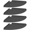 Plūduriuojanti lentyna su lentyna 4 pcs Juodas 30 x 30 x 2 cm