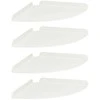 Plūduriuojanti lentyna su lentyna 4 pcs Baltas 30 x 30 x 2 cm