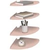 Plūduriuojanti lentyna su lentyna 4 pcs Rožinė 30 x 30 x 2 cm
