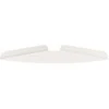 Plūduriuojanti lentyna su lentyna 4 pcs Baltas 24 x 24 x 2 cm