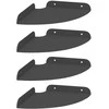 Plūduriuojanti lentyna su lentyna 4 pcs Juodas 18 x 18 x 2 cm