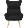 Fotelis krėslas Juoda 69 x 74 x 93 cm Audinys ir Fanera