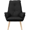 Fotelis krėslas Juoda 69 x 74 x 93 cm Audinys ir Fanera