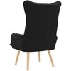 Fotelis krėslas Juoda 69 x 74 x 93 cm Audinys ir Fanera