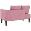 Poilsio sofa su pagalvėlėmis, rožinės spalvos, aksomas