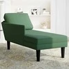 Poilsio sofa su pagalvės tamsiai žalia velveto audinys