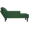 Poilsio sofa su pagalvės tamsiai žalia velveto audinys