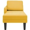 Poilsio sofa su pagalvės šviesiai geltonu velveto audinys