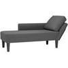 Poilsio sofa su pagalvės tamsiai pilkos spalvos velveto audinys