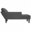 Poilsio sofa su pagalvės tamsiai pilkos spalvos velveto audinys