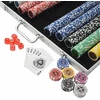 Pokerio rinkinys su 1000 žetonų su vertėmis, aliuminis