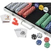 Pokerio rinkinys su 500 žetonų, aliuminis