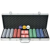 Pokerio rinkinys su 500 žetonų, aliuminis