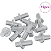 Policis 12 vnt. Sidabro 8,6 x 8,6 x 14,6 mm Plienas