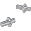 Policis 2 vnt. Sidabro 8,6 x 8,6 x 14,6 mm Plienas