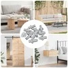 Policis 12 pcs Sidabro 8,6 x 8,6 x 14,6 mm Plienas