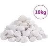 Poliruoti akmenukai, baltos spalvos, 10kg, 2–5cm