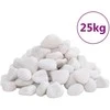 Poliruoti akmenukai, baltos spalvos, 25kg, 2–5cm
