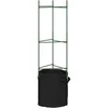Pomidorų narvai su augalų maišeliais, 6vnt., 116cm, plienas/PP