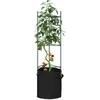 Pomidorų narvai su augalų maišeliais, 6vnt., 116cm, plienas/PP