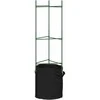 Pomidorų narvai su augalų maišeliais, 6vnt., 116cm, plienas/PP
