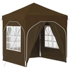 Pop-up šventinis palapinė 192 x 192 x 245 cm Taupe