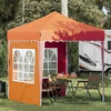 Pop-up šventinis palapinė 195 x 195 x 245 cm Oranžinė