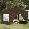 Pop-up šventinis palapinė 290 x 290 x 245 cm Taupe