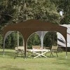 Pop-up šventinis palapinė 290 x 290 x 245 cm Taupe